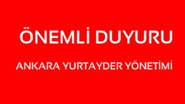 GENEL KURUL DUYURUSU